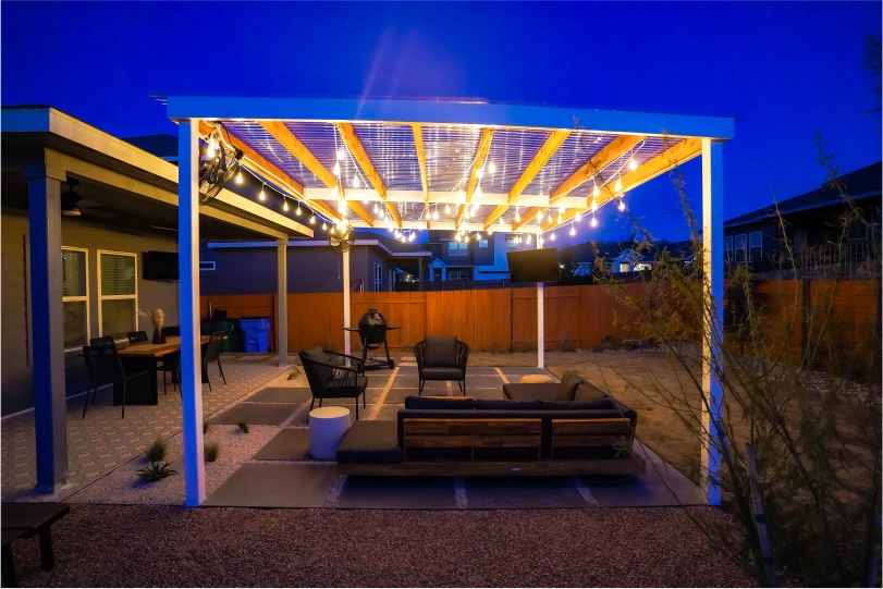 Cutters-LIGHTING COVERED PATIO