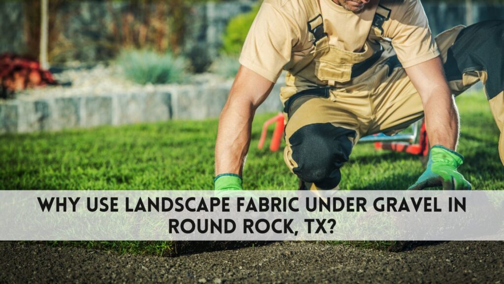 how to lay landscape fabric under gravel